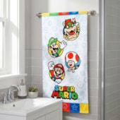 Toalha de Banho Infantil Felpuda Lepper Super Mario II
