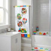 Toalha de Banho Infantil Felpuda Lepper Super Mario II