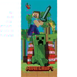 Toalha de Banho Infantil Felpuda Minecraft Lepper Toalha de Banho Infantil Felpuda Minecraft Lepper