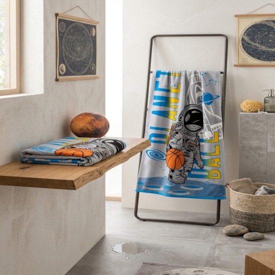 Toalha de Banho Infantil Teka Candy Astronauta