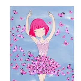 Toalha de Banho Infantil Teka Candy Bailarina Toalha de Banho Infantil Teka Candy Bailarina