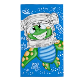 Toalha de Banho Infantil Teka Candy Tartaruga Astronauta Toalha de Banho Infantil Teka Candy Tartaruga Astronauta