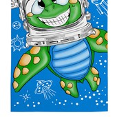 Toalha de Banho Infantil Teka Candy Tartaruga Astronauta