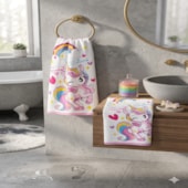 Toalha de Banho Infantil Teka Candy Unicórnio II