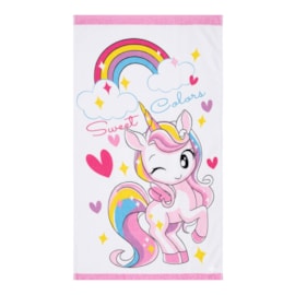 Toalha de Banho Infantil Teka Candy Unicórnio II