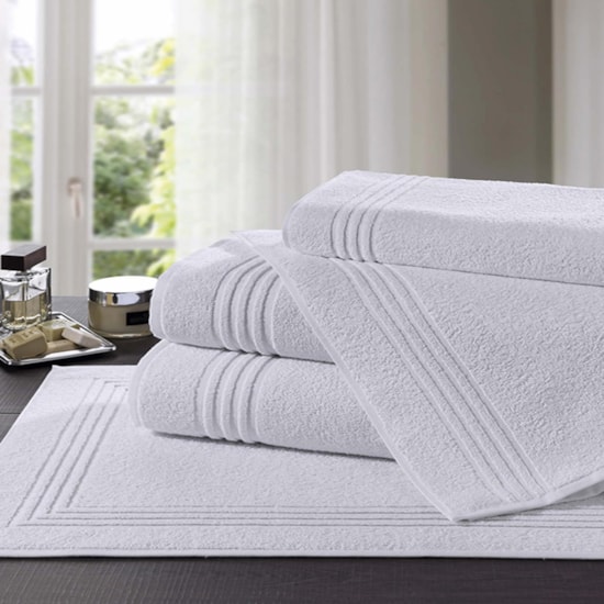 Toalha de Banho Lepin Imperial Branco 70x150cm