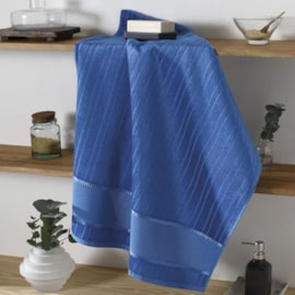 Toalha de Banho para Bordar Dohler Velour Azul Royal