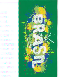Toalha de Banho Veludo Avulsa Brasil Arte Lepper Toalha de Banho Veludo Avulsa Brasil Arte Lepper