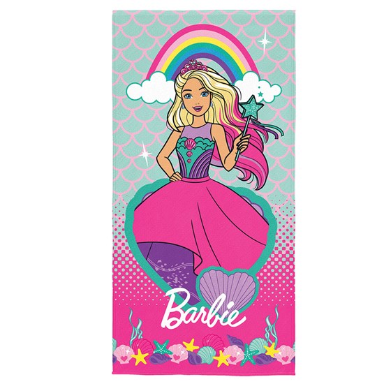 Toalha de Banho Veludo Infantil Barbie II Lepper