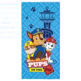 Toalha de Banho Veludo Infantil Patrulha Canina Azul Super Lepper Toalha de Banho Veludo Infantil Patrulha Canina Azul Super Lepper