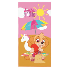 Toalha de Banho Veludo Infantil Patrulha Canina Sunshine Lepper