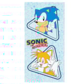 Toalha de Banho Veludo Infantil Sonic Lepper Toalha de Banho Veludo Infantil Sonic Lepper