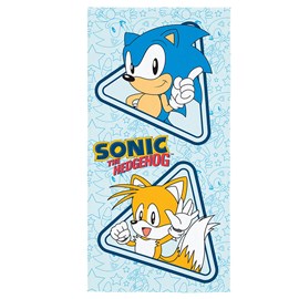 Toalha de Banho Veludo Infantil Sonic Lepper Toalha de Banho Veludo Infantil Sonic Lepper