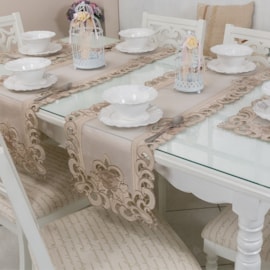 Toalha de Chá Argivai 85x85 Realce Toalha de Chá Argivai 85x85 Realce