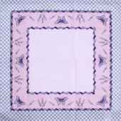 Toalha de Cha Lepper 0,75 x 0,75 Borboletas Lilas