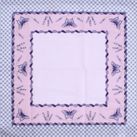 Toalha de Cha Lepper 0,75 x 0,75 Borboletas Lilas Toalha de Cha Lepper 0,75 x 0,75 Borboletas Lilas