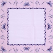 Toalha de Cha Lepper 0,75 x 0,75 Borboletas Lilas