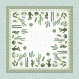 Toalha de Chá Lepper 1,00 x 1,00 Cactos Toalha de Chá Lepper 1,00 x 1,00 Cactos