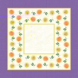 Toalha de Cha Lepper 1,00 x 1,00 Laranjas Toalha de Cha Lepper 1,00 x 1,00 Laranjas