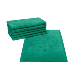 Toalha de Lavabo Bouton Veludo Times Palmeiras Toalha de Lavabo Bouton Veludo Times Palmeiras