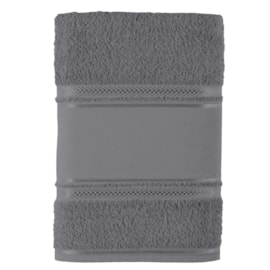 Toalha de Lavabo Teka Cristine Cinza Escuro 30cm x 50cm Toalha de Lavabo Teka Cristine Cinza Escuro 30cm x 50cm