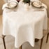 Toalha de Mesa 2,10m Redonda Impermeável JoyDecor Medalhão Branco
