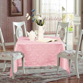 Toalha de Mesa de Jacquard 1,40m x 1,40m Sultan Rose Toalha de Mesa de Jacquard 1,40m x 1,40m Sultan Rose
