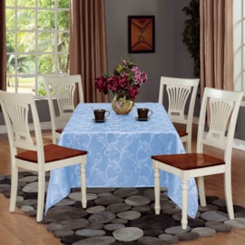 Toalha de Mesa de Jacquard 2,20m x 1,40m Sultan Azul Toalha de Mesa de Jacquard 2,20m x 1,40m Sultan Azul