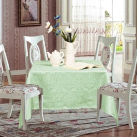 Toalha de Mesa de Jacquard 2,20m x 1,40m Sultan Verde Toalha de Mesa de Jacquard 2,20m x 1,40m Sultan Verde