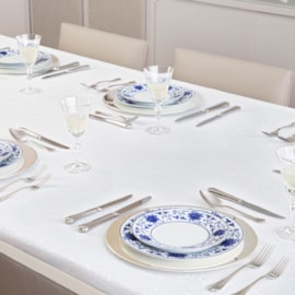 Toalha de Mesa Jacquard Jolitex 1,40x1,40 Branco Toalha de Mesa Jacquard Jolitex 1,40x1,40 Branco