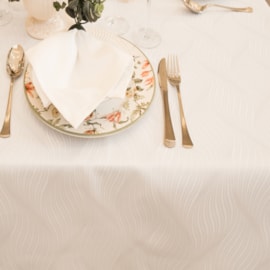 Toalha de Mesa Quadrada 1,70m x 1,70m Impermeável JoyDecor Ondas Branco Toalha de Mesa Quadrada 1,70m x 1,70m Impermeável JoyDecor Ondas Branco