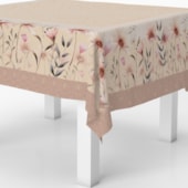 Toalha de Mesa Quadrada STMHome 1,50m x 1,50m Fiori