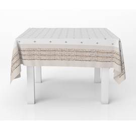 Toalha de Mesa Quadrada STMHome 1,50m x 1,50m Line Toalha de Mesa Quadrada STMHome 1,50m x 1,50m Line