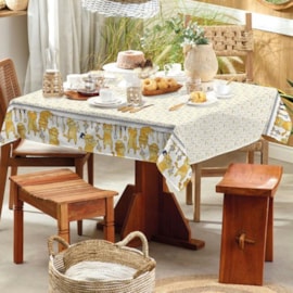 Toalha de Mesa Quadrada Teka Basic 1,40m x 1,40m Gatinhos Toalha de Mesa Quadrada Teka Basic 1,40m x 1,40m Gatinhos