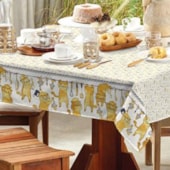Toalha de Mesa Quadrada Teka Basic 1,40m x 1,40m Gatinhos Toalha de Mesa Quadrada Teka Basic 1,40m x 1,40m Gatinhos