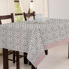 Toalha de Mesa Quadrada Teka Basic 1,40m x 1,40m Poa Rosa Toalha de Mesa Quadrada Teka Basic 1,40m x 1,40m Poa Rosa