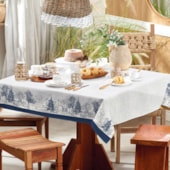 Toalha de Mesa Quadrada Teka Basic 1,40m x 1,40m Roma Toalha de Mesa Quadrada Teka Basic 1,40m x 1,40m Roma