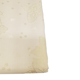 Toalha de Mesa Raner Natal 1,55m x 2,45m Flores Douradas Toalha de Mesa Raner Natal 1,55m x 2,45m Flores Douradas
