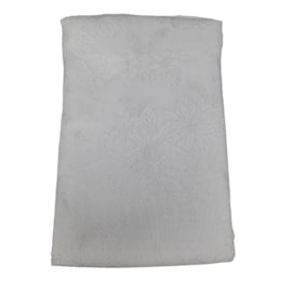 Toalha de Mesa Raner Natal 1,55m x 2,95m Flores Prateados