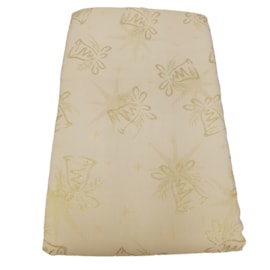 Toalha de Mesa Raner Natal 1,55m x 2,95m Sinos Dourados Toalha de Mesa Raner Natal 1,55m x 2,95m Sinos Dourados