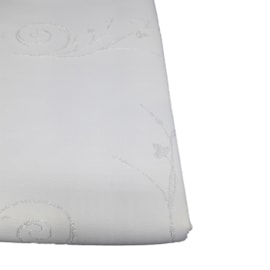 Toalha de Mesa Raner Natal 1,55m x 3,95m Ramos Prateados