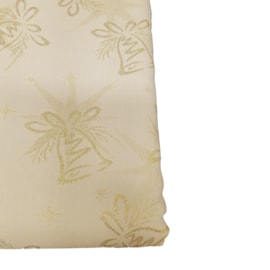 Toalha de Mesa Raner Natal 1,55m x 3,95m Sinos Dourados Toalha de Mesa Raner Natal 1,55m x 3,95m Sinos Dourados