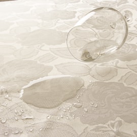 Toalha de Mesa Redonda Corttex Gran Jacquard 1,80 Lily Marfim Toalha de Mesa Redonda Corttex Gran Jacquard 1,80 Lily Marfim