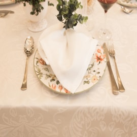 Toalha de Mesa Retangular 1,70m x 2,70m Impermeável JoyDecor Medalhão Pérola Toalha de Mesa Retangular 1,70m x 2,70m Impermeável JoyDecor Medalhão Pérola