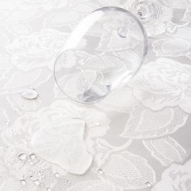 Toalha de Mesa Retangular Corttex Gran Jacquard 2,70x1,48 Lily Branco Toalha de Mesa Retangular Corttex Gran Jacquard 2,70x1,48 Lily Branco