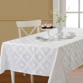 Toalha de Mesa Retangular Corttex Gran Jacquard 2,70x1,50 Nice Branco Toalha de Mesa Retangular Corttex Gran Jacquard 2,70x1,50 Nice Branco