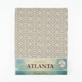 Toalha de Mesa Retangular Ober Atlanta 2,10m x 1,50m Hera Areia Toalha de Mesa Retangular Ober Atlanta 2,10m x 1,50m Hera Areia