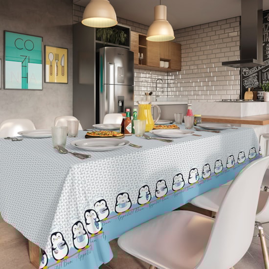 Toalha de Mesa Retangular Teka Basic 1,40m x 2,10m Bon Apetit Toalha de Mesa Retangular Teka Basic 1,40m x 2,10m Bon Apetit