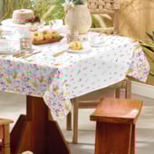 Toalha de Mesa Retangular Teka Basic 1,40m x 2,10m Borboletas Toalha de Mesa Retangular Teka Basic 1,40m x 2,10m Borboletas