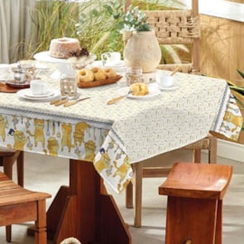 Toalha de Mesa Retangular Teka Basic 1,40m x 2,10m Gatinhos Toalha de Mesa Retangular Teka Basic 1,40m x 2,10m Gatinhos